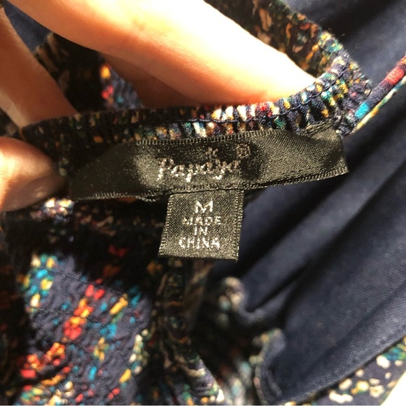 Papaya midi dress almost maxi spaghetti strap ruched empire waist pullon Dress M - Picture 7 of 8